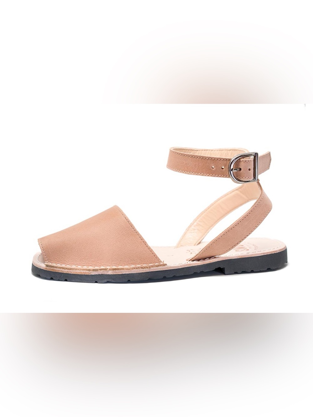 Pons Avarcas Classic Strap Leather Sandals Tan Size 38 / US 8